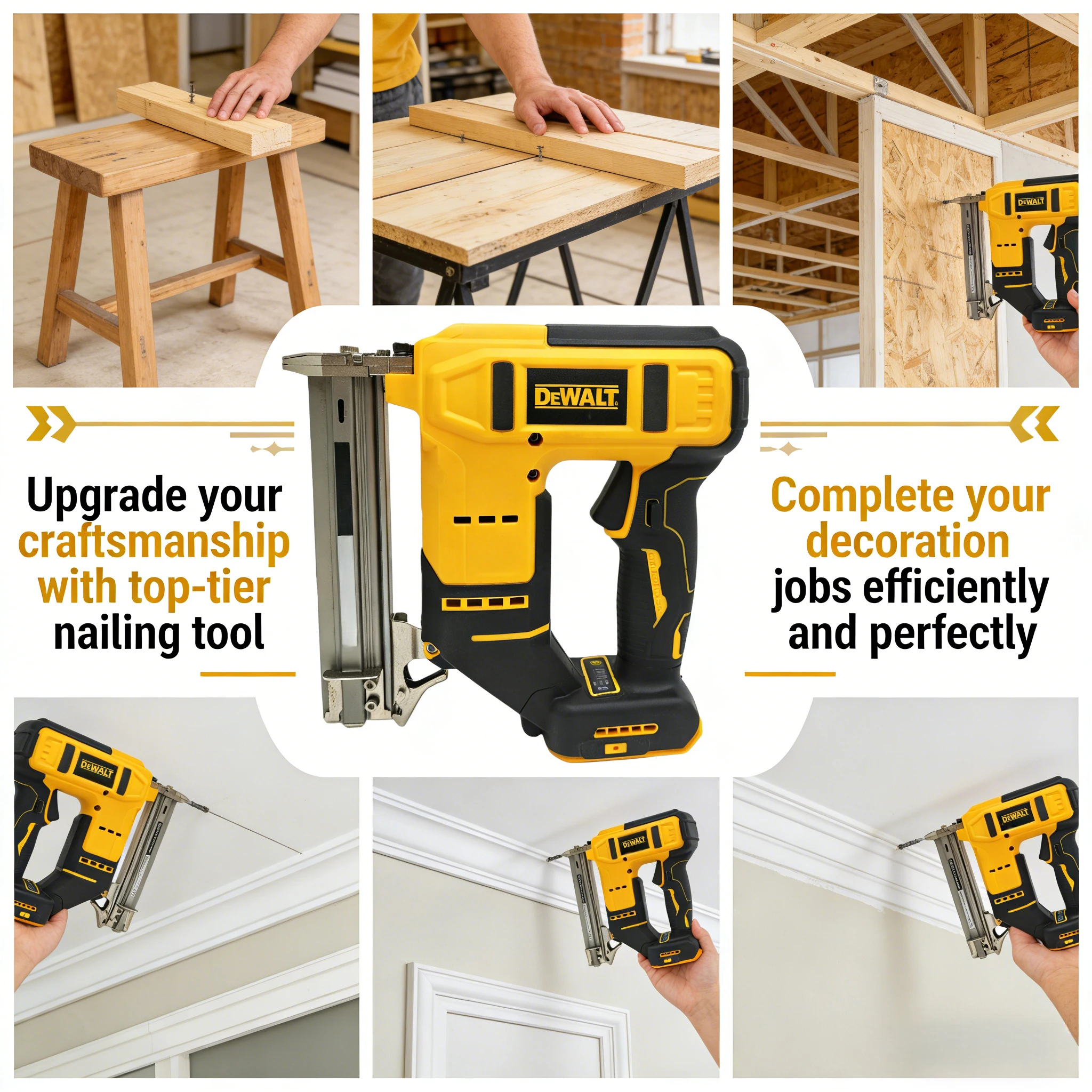 Woodworking Nail Gun - 디월트 컴팩트 18 게이지 무선 네일건: