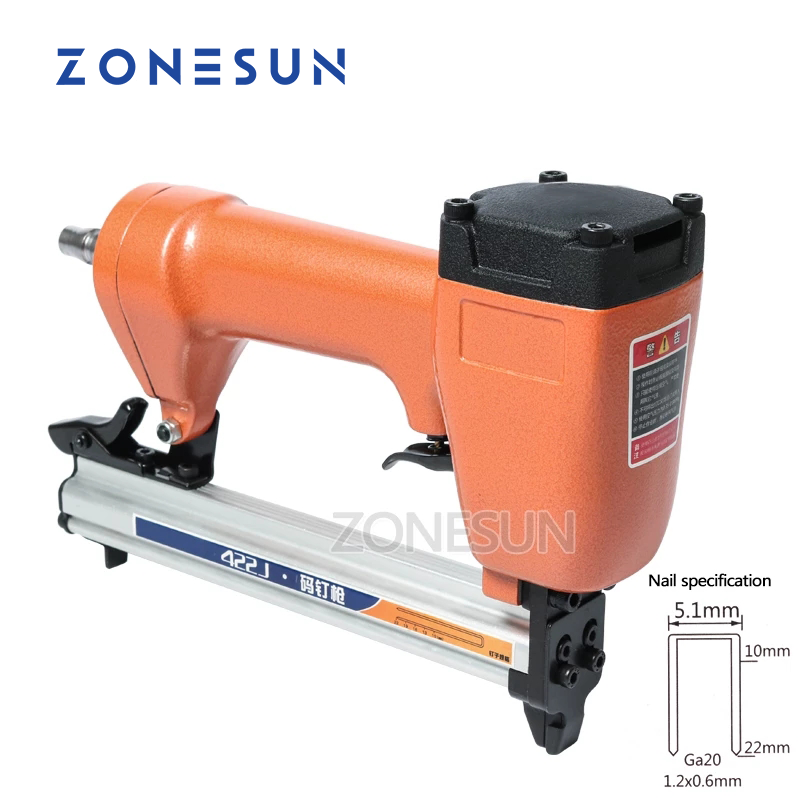 Woodworking Nail Gun - ZONESUN 422J Ga20 5.1mm 폭 네일