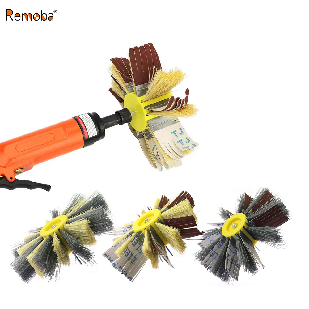 Woodworking Drill - 6인치 150mm 목공 연마 브러시 휠