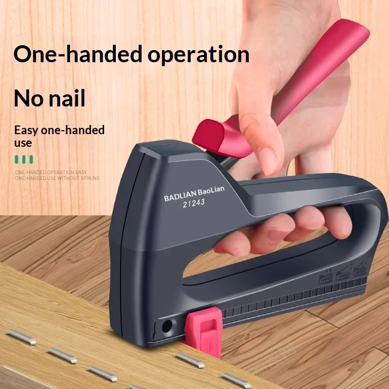 Woodworking Nail Gun - 전문가용 네일건 키트 (900개 스테이플러 포함)