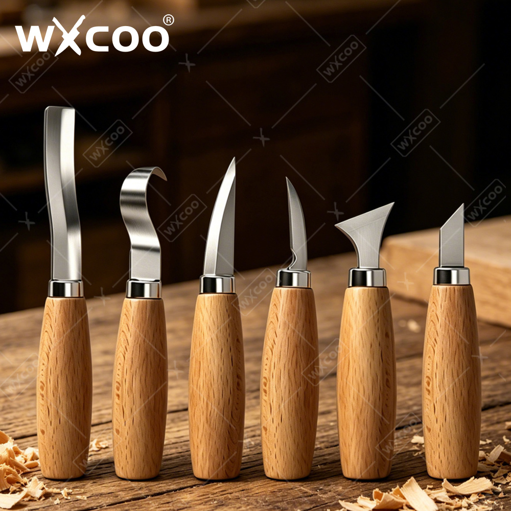 Woodworking Basics - WXCOO 인체공학적 목공 조각용 훅 치즐