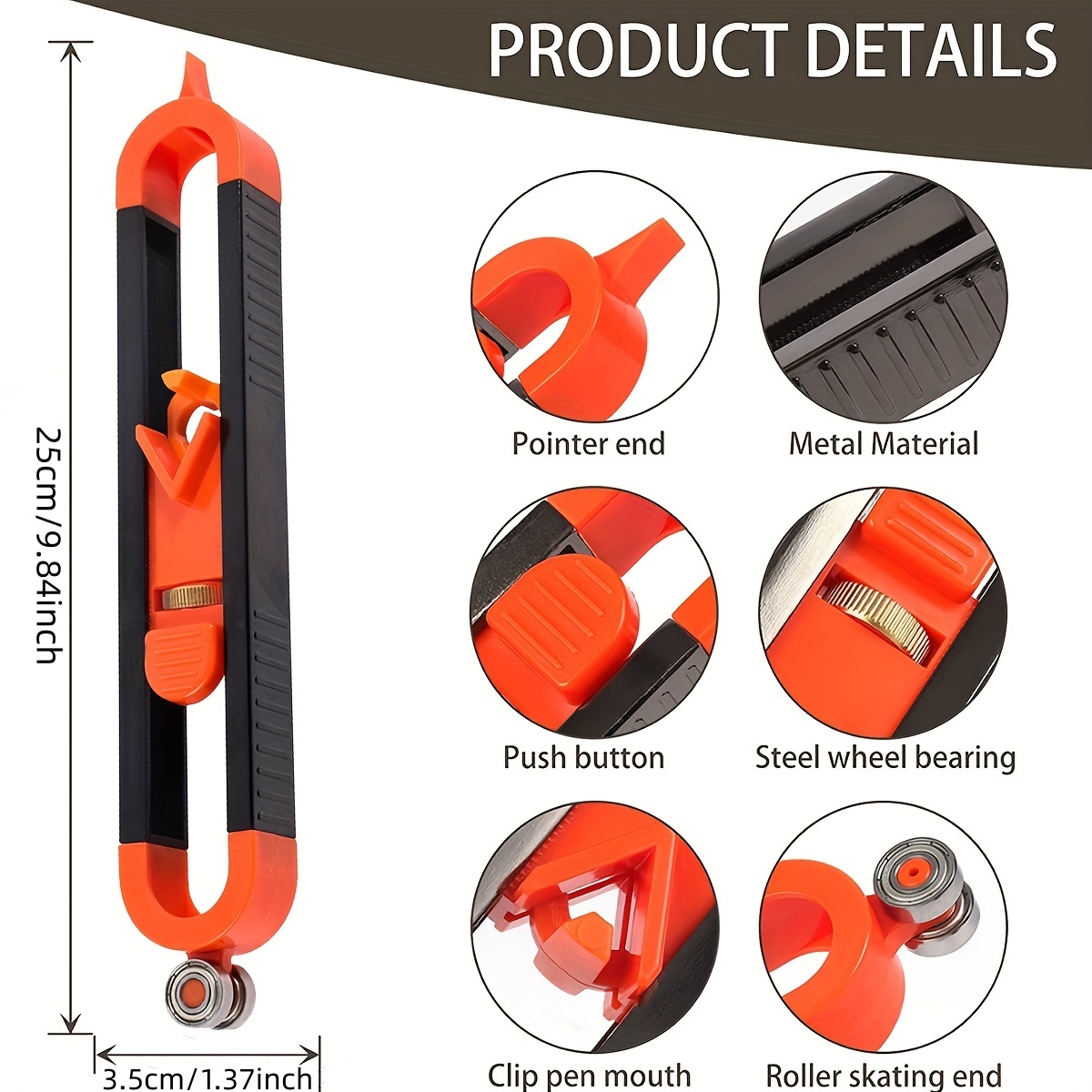 윤곽 게이지 스크라이빙 도구, 불규칙한 모양을 위한 정 - Woodworking Basic Tools 리뷰 및 가격