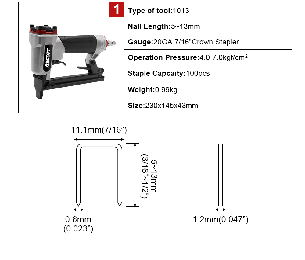 20GA 5-13mm 100개 1013j 산업용 DIY - Woodworking Nail Gun 리뷰 및 가격