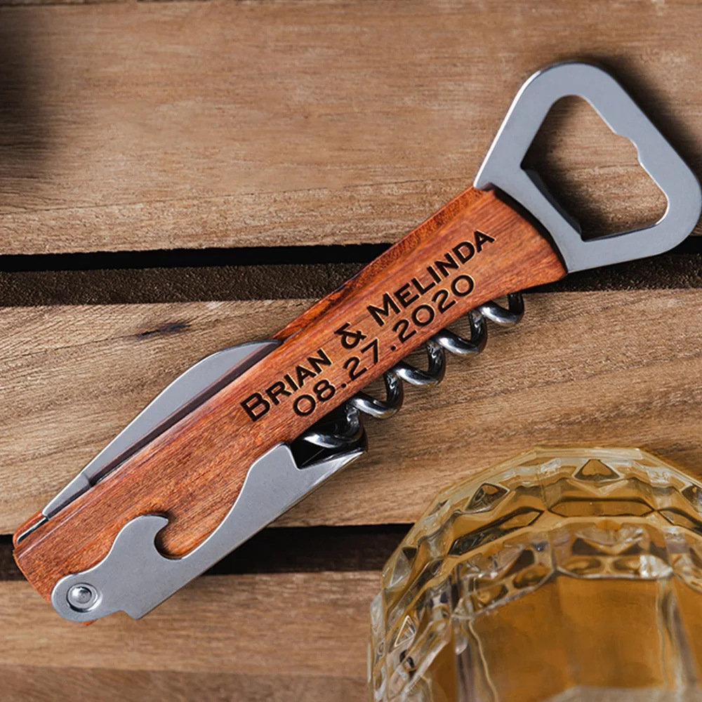 결혼 선물, 주문 상표 로고 맥주 병따개를 위한 개인화 - Woodworking Logos 리뷰 및 가격