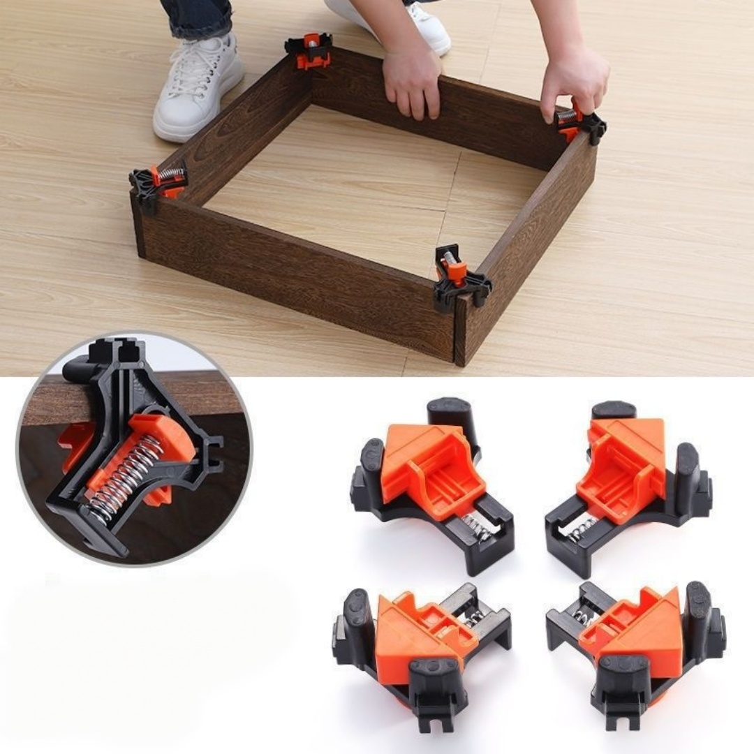 4개 90 °   직각 클램프 고정 클립 액자 코너 클 - Woodworking Basics 리뷰 및 가격