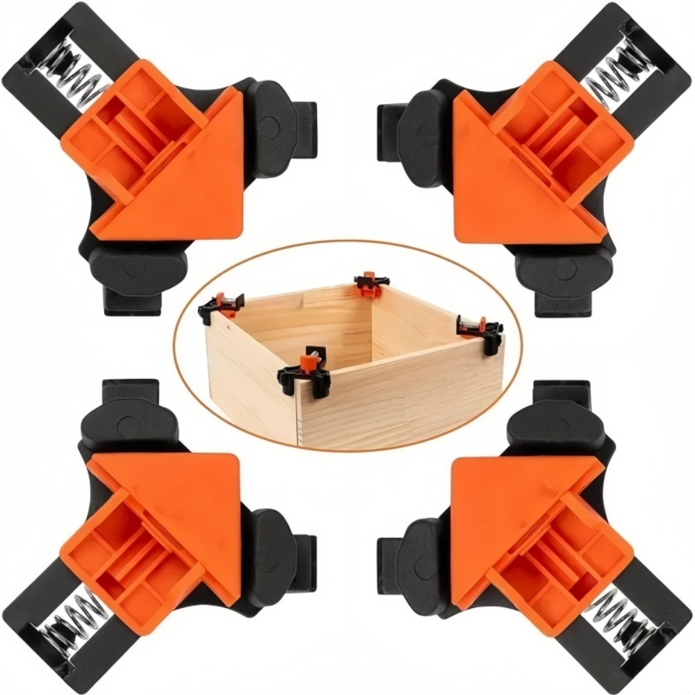 4개 90 °   직각 클램프 고정 클립 액자 코너 클 - Woodworking Basics 리뷰 및 가격
