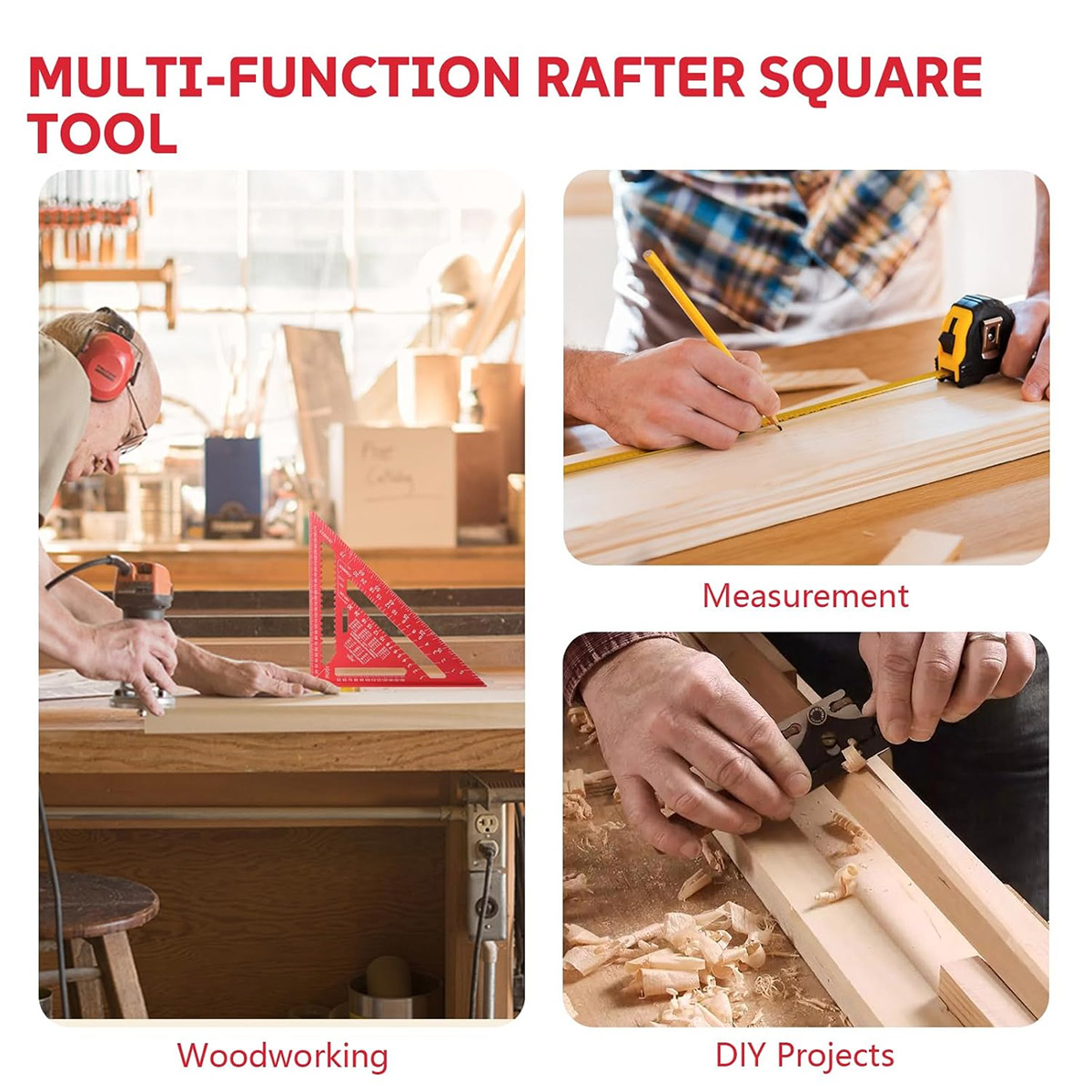 알루미늄 합금 스피드 스퀘어 고정밀 미터법 삼각자 목공 - Woodworking Basic Tools 리뷰 및 가격