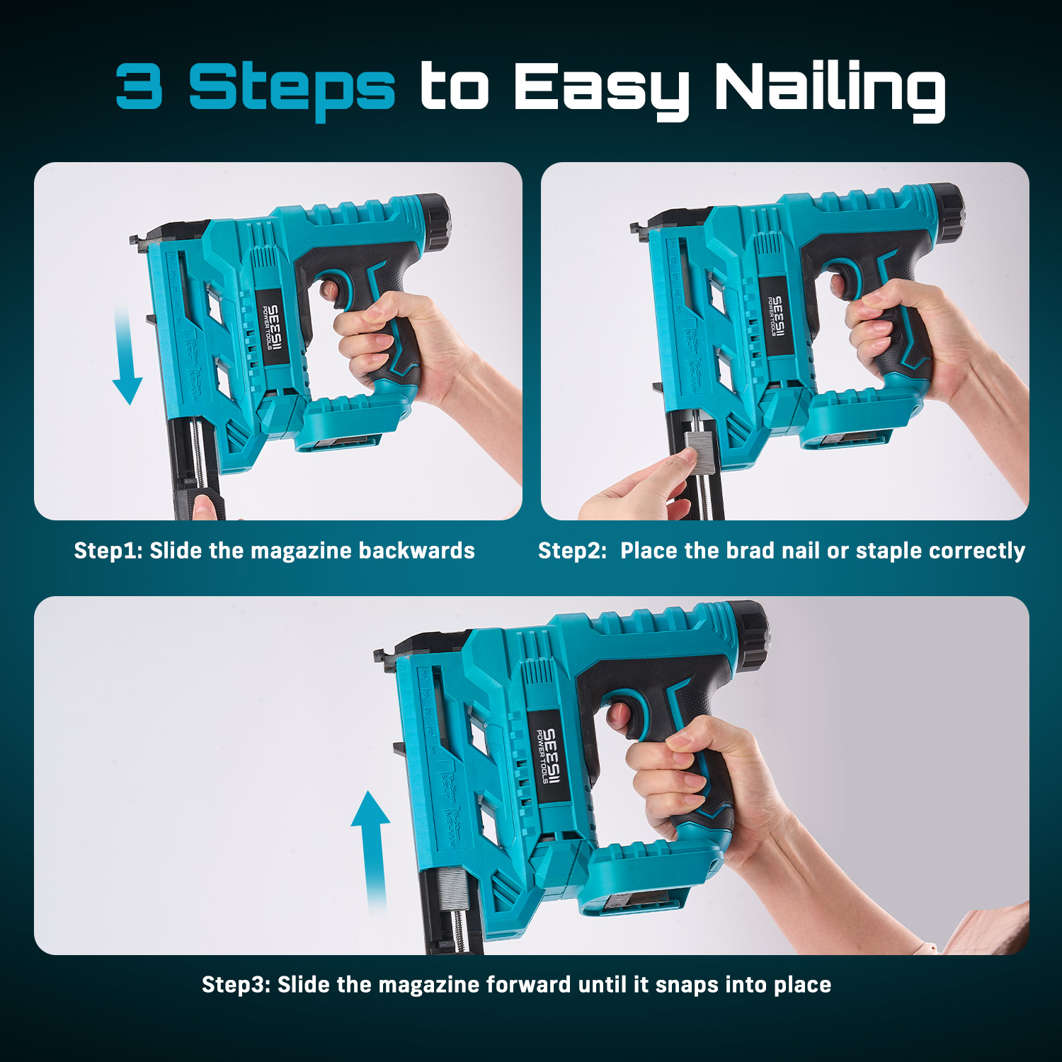 SEESII 전기 네일건 무선 2 in 1 18 게이지 - Woodworking Nail Gun 리뷰 및 가격