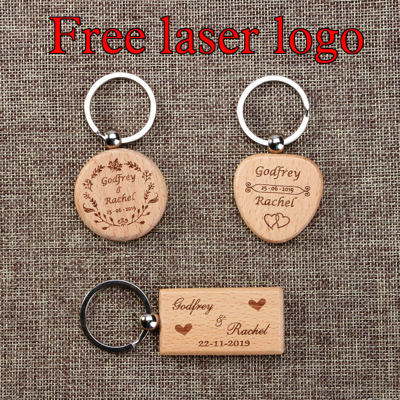 너도밤나무 원형 직사각형 맞춤형 나무 키 체인, 레이저 - Woodworking Logos 리뷰 및 가격