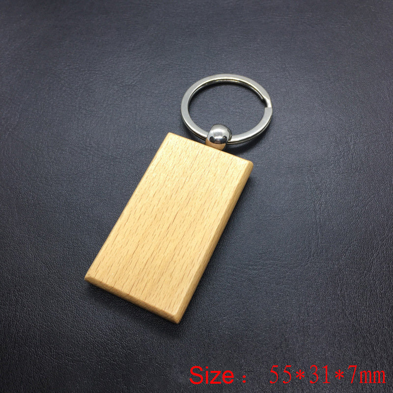 너도밤나무 원형 직사각형 맞춤형 나무 키 체인, 레이저 - Woodworking Logos 리뷰 및 가격