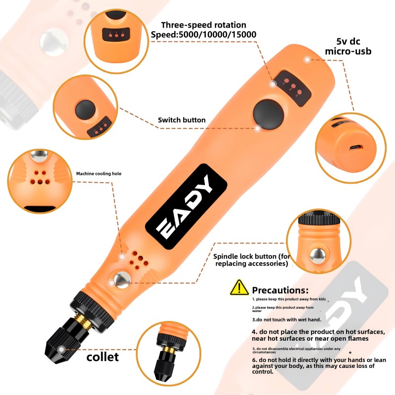 USB 무선 로터리 공구 키트 – 금속 연마, 모형 제 - Woodworking Basic Tools 리뷰 및 가격