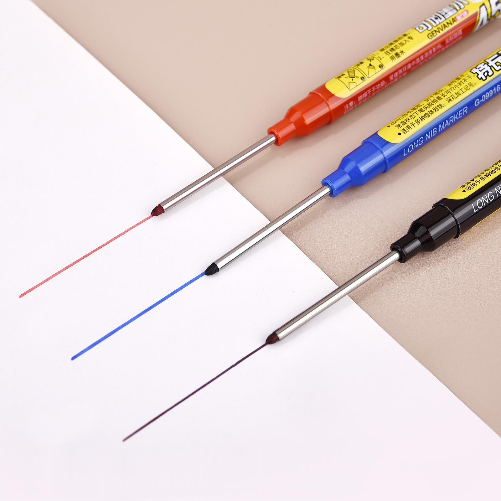 45mm 방수 깊은 구멍 마커 펜 긴 펜촉 머리 목수  - Woodworking Basic Tools 리뷰 및 가격