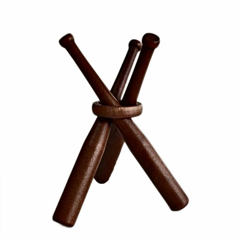 C 1개 신제품 미니어처 나무 원형 솔리드 스틱(나무  - Woodworking Logos 리뷰 및 가격