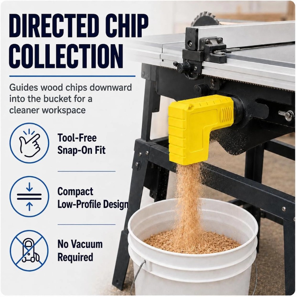 데스크탑 톱밥 수집 어댑터 스냅온 톱밥 수집기 포트 커 - Woodworking Dust Collection 리뷰 및 가격
