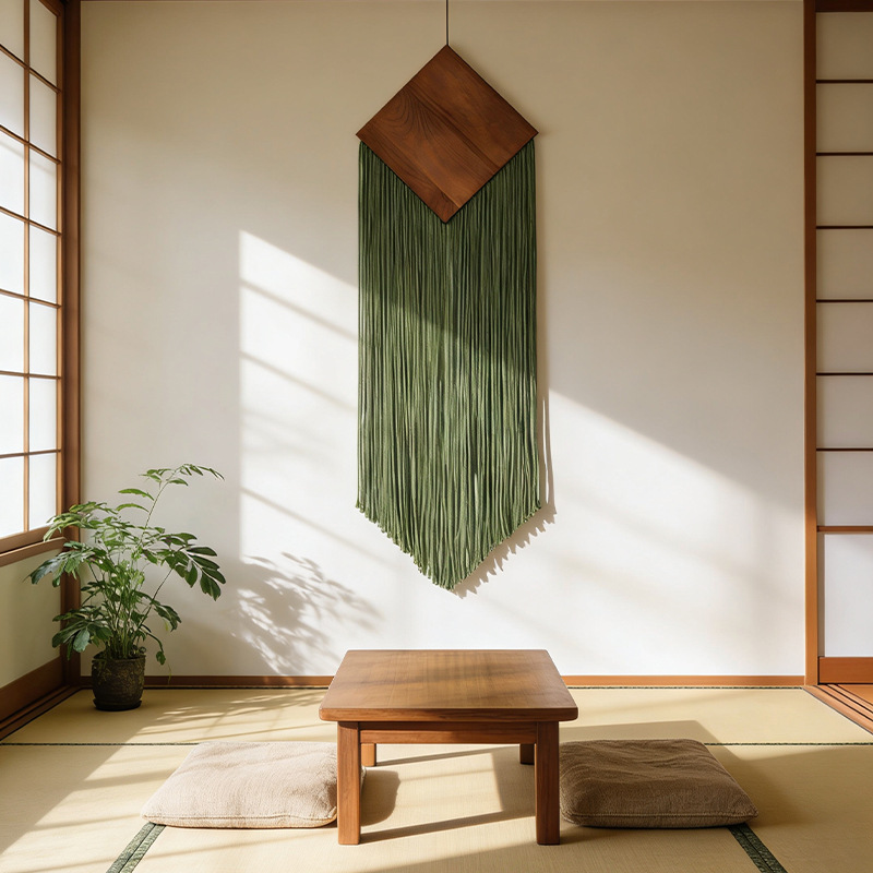 보헤미안 스타일 면로프 직조 태피스트리, 드롭형 프린지 - Woodworking Boards 리뷰 및 가격