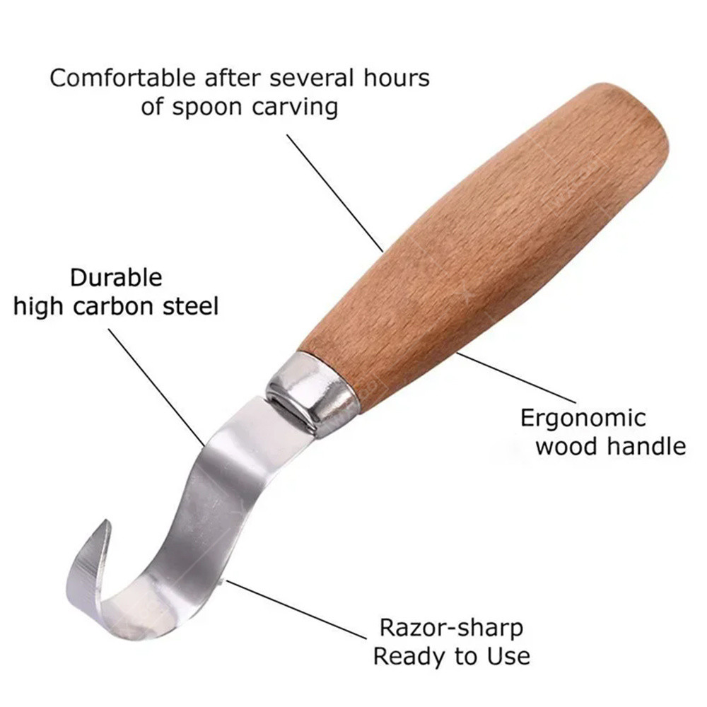 WXCOO 인체공학적 목공 조각용 훅 치즐 나이프, 숟 - Woodworking Basics 리뷰 및 가격