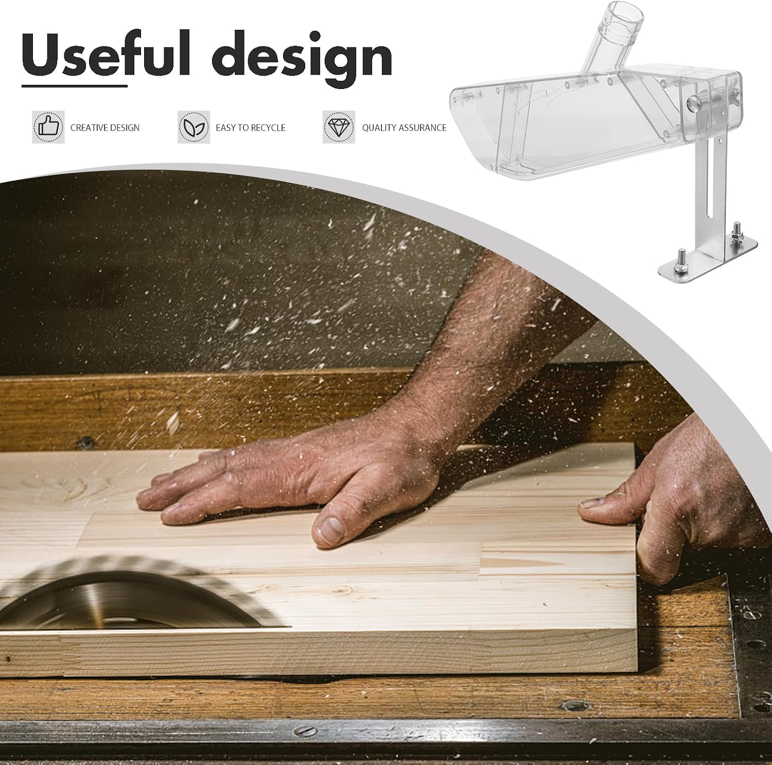 목공 테이블 톱 보호 커버 전기 원형 톱용 투명 먼지  - Woodworking Dust Collection 리뷰 및 가격